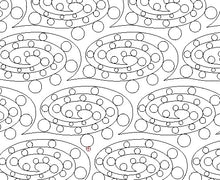 Load image into Gallery viewer, Spiral Circle, Digital quilting pattern, design, pantograph,E2E