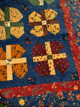Load image into Gallery viewer, Available now: Queen/King size quilt, traditional colors, Kansas Troubles
