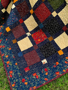 Available now: beautiful Kansas Troubles quilt, pieced, Full/Queen