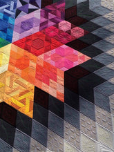 Load image into Gallery viewer, Make to order: Gravity quilt, king size, super modern custom quilt, queen king size