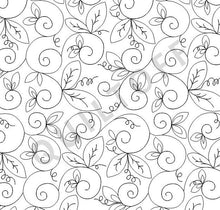 Load image into Gallery viewer, Sweet Pea Digital quilting pattern, design, pantograph.