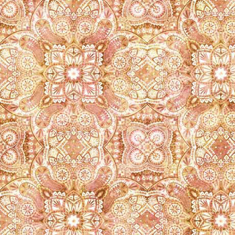 COTTON TAILS   WIDE Geo Medallion