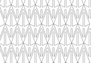 Geometric #3, Digital quilting pattern, design, pantograph.