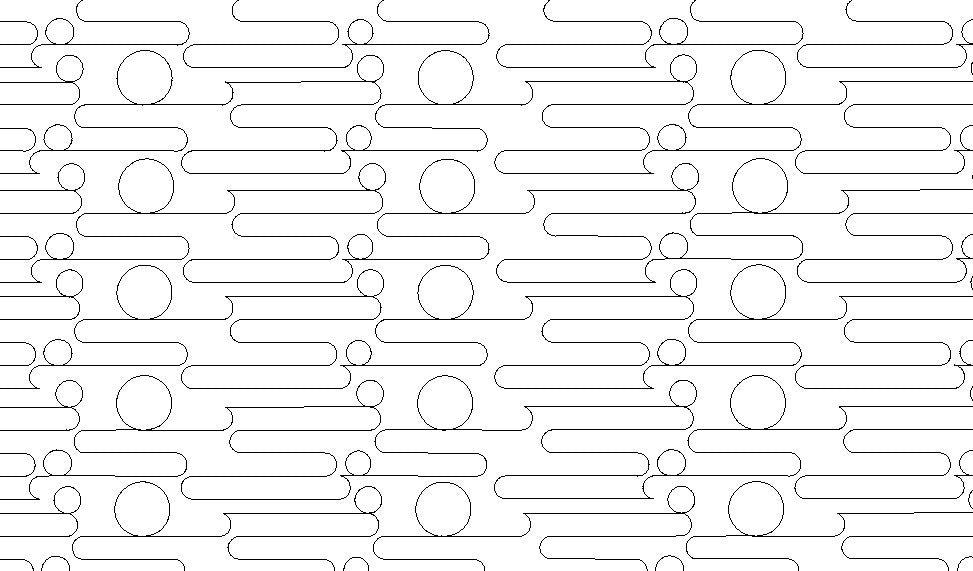 Beach ball, Digital quilting pattern, design, pantograph.