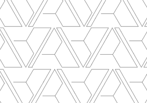 Geometry #4, Digital quilting pattern, design, pantograph, E2E