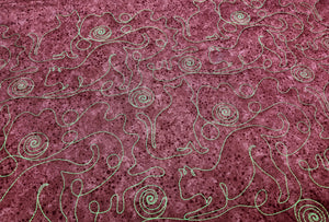 Cats and Yarn, Digital quilting pattern, design, pantograph.