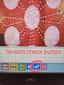 Camera to view the back of the quilt, tension check. Read description.