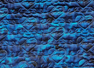 Love, Digital quilting pattern, design, pantograph, E2E