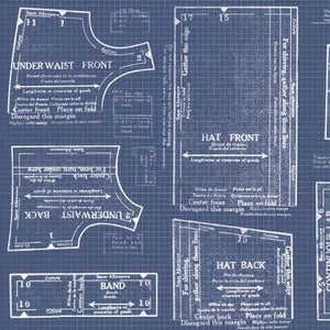 Wide Back Sew Journal 18-Inch Doll Pattern Denim