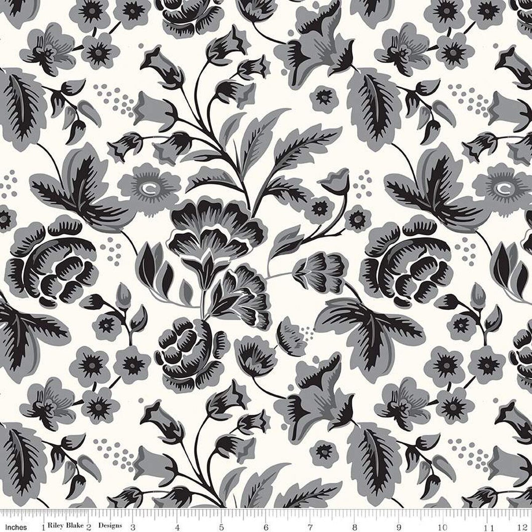 Wide Back Midnight Meadow Floral Cream
