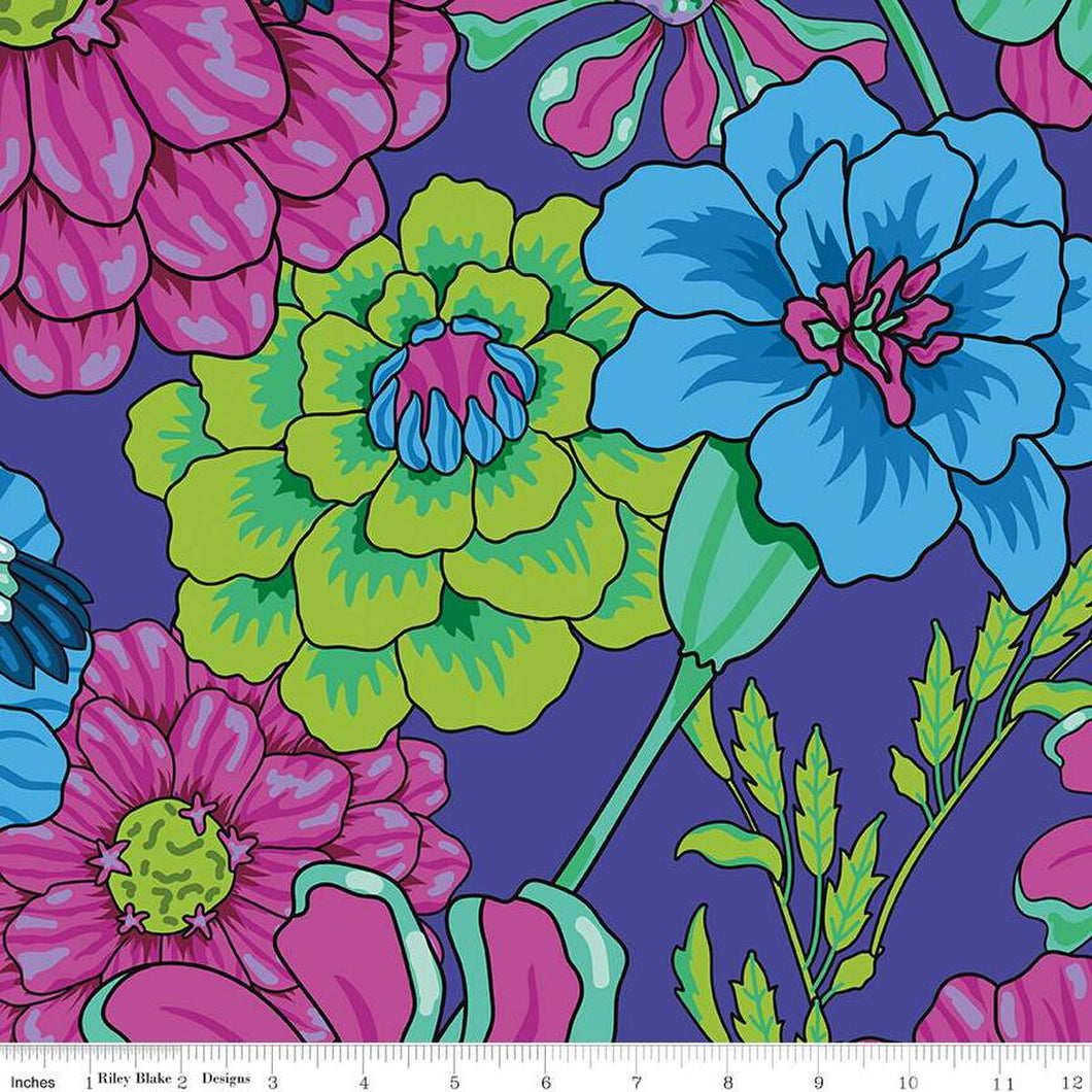 Wide Back Botanic Blast Carnations Purple