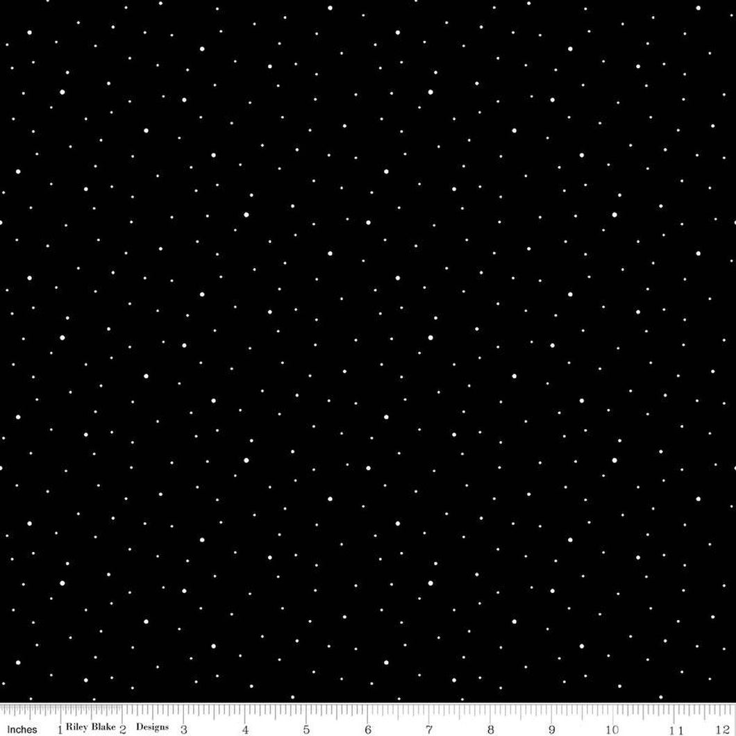 Wide Back Dapple Dot Black