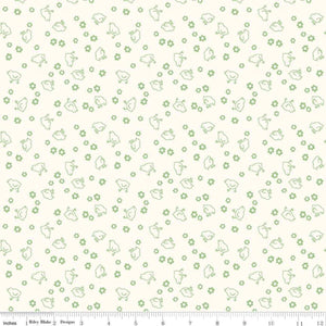Wide Back Bee Backings & Borders Chick Green