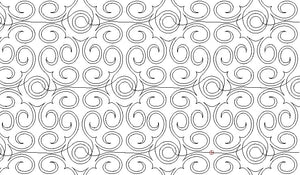 Wallpaper #1, Digital quilting pattern, design, pantograph,E2E