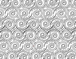 Wind, Digital quilting pattern, design, pantograph.