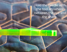 Load image into Gallery viewer, Needle guider. Longarm needle setting/positioning tool.
