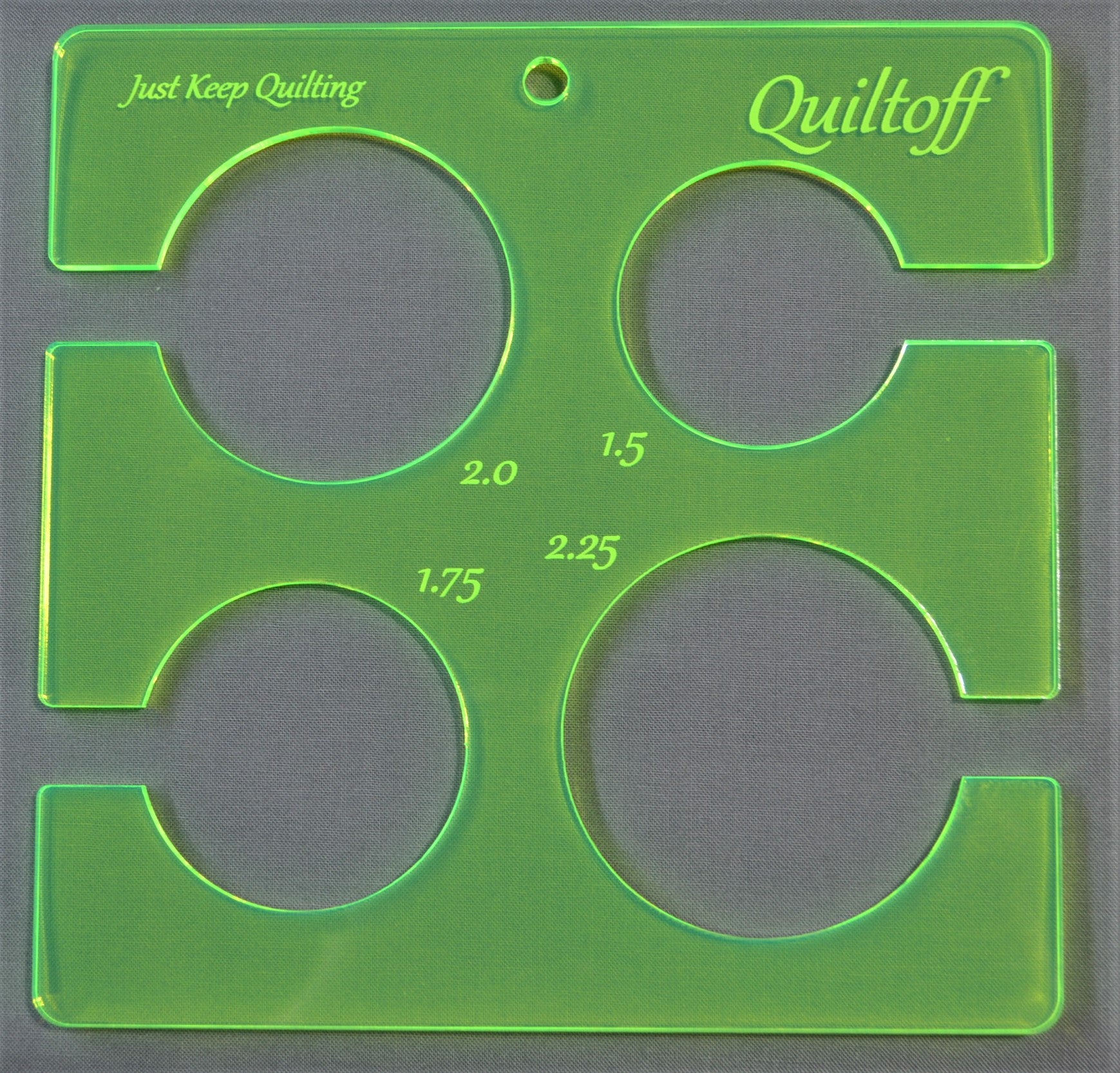 Longarm quilting ruler Circle template QUILTOFF