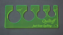 Load image into Gallery viewer, Longarm quilting ruler, Circle template
