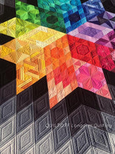 Load image into Gallery viewer, Make to order: Gravity quilt, king size, super modern custom quilt, queen king size
