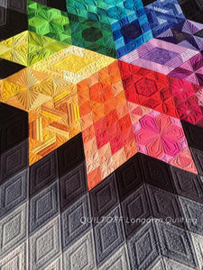 Make to order: Gravity quilt, king size, super modern custom quilt, queen king size