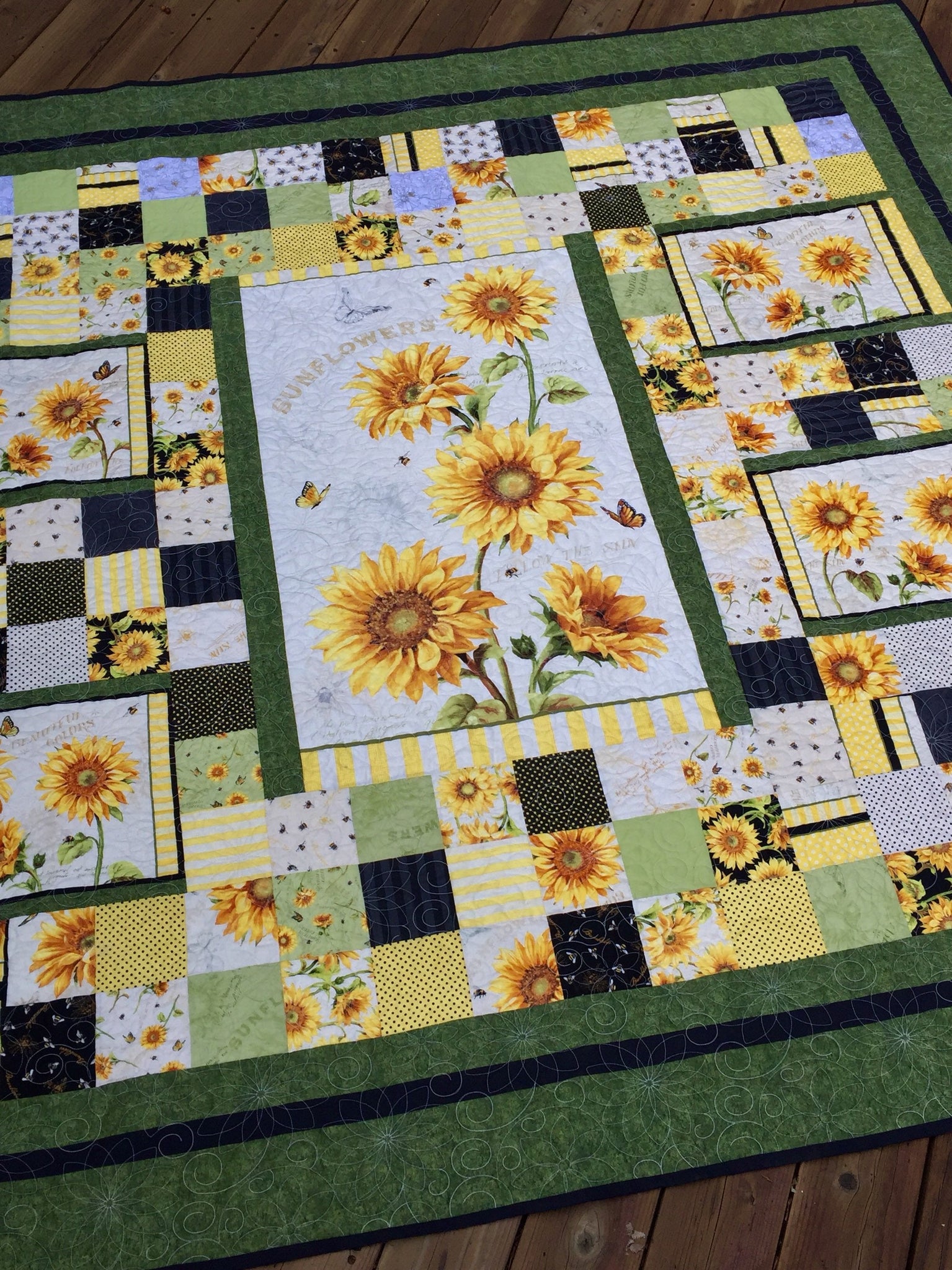 Sunflower Quilt Template Set, DIY Acrylic Quilting Myanmar