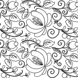 Old Tradition digital quilting pattern, design, pantograph