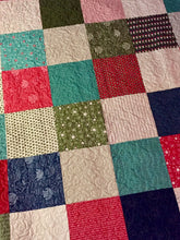 Load image into Gallery viewer, Available now: Handmade Christmas Quilt, throw size
