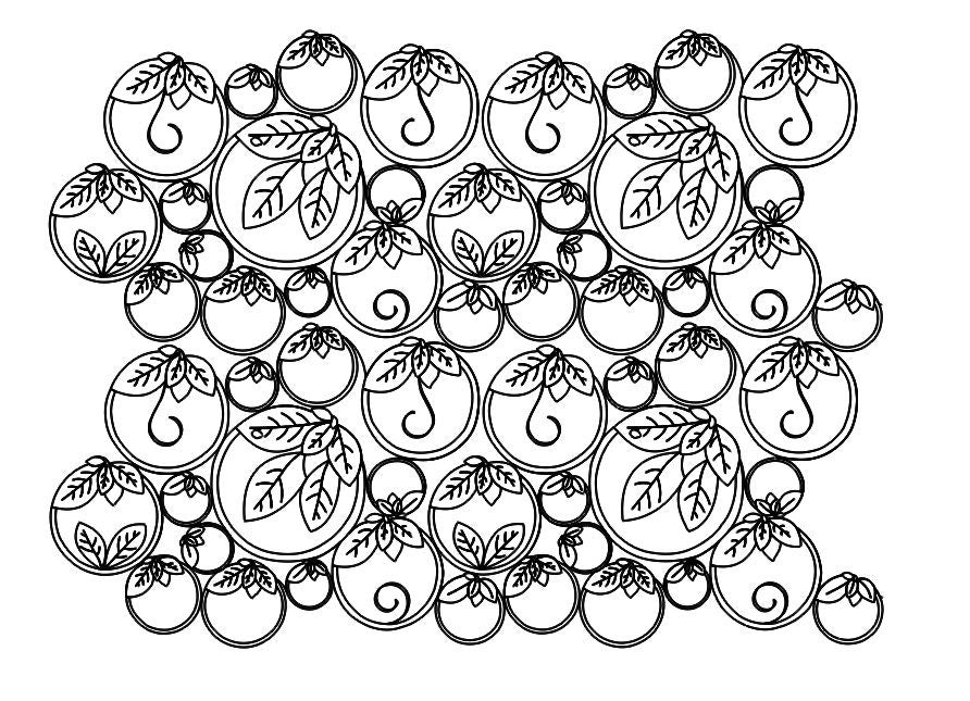 Bubble Tea Digital quilting pattern, design, pantograph.