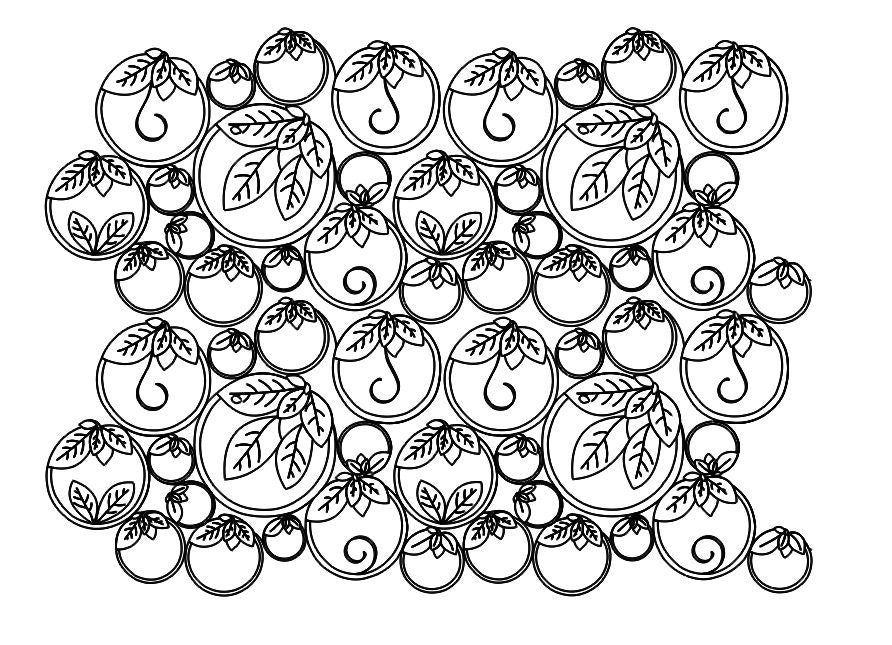 Bubble Tea Digital quilting pattern, design, pantograph.