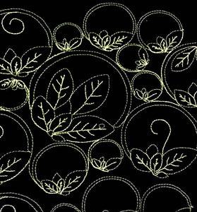 Bubble Tea Digital quilting pattern, design, pantograph.