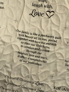 Make to order: Gorgeous Sunflower Quilt, handmade, Christian quotes, heirloom