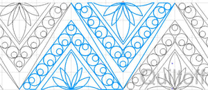 Border or EDGE to EDGE Design #1, digital quilting pattern, design, pantograph