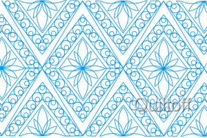Border or EDGE to EDGE Design #1, digital quilting pattern, design, pantograph