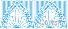 Load image into Gallery viewer, Border or EDGE to EDGE Design #2, digital quilting pattern, design, pantograph

