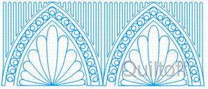Border or EDGE to EDGE Design #2, digital quilting pattern, design, pantograph