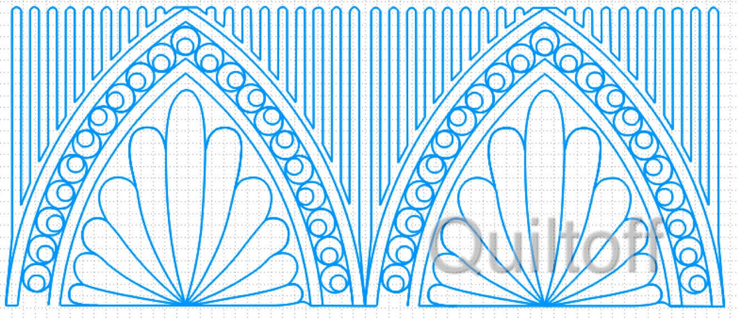 Border or EDGE to EDGE Design #2, digital quilting pattern, design, pantograph