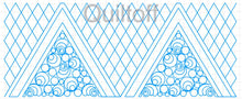 Load image into Gallery viewer, Border or EDGE to EDGE Design #3, digital quilting pattern, design, pantograph
