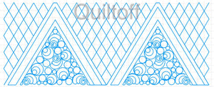 Border or EDGE to EDGE Design #3, digital quilting pattern, design, pantograph