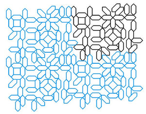 Geometry #1 digital quilting pattern, design, pantograph