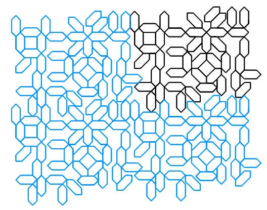 Geometry #1 digital quilting pattern, design, pantograph