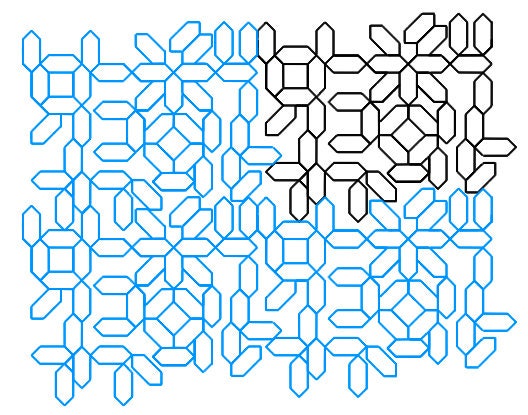 Geometry #1 digital quilting pattern, design, pantograph