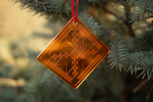 Christmas quilt block ornaments