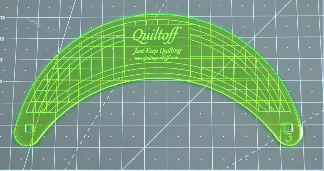 Curve #3, Longarm quilting ruler