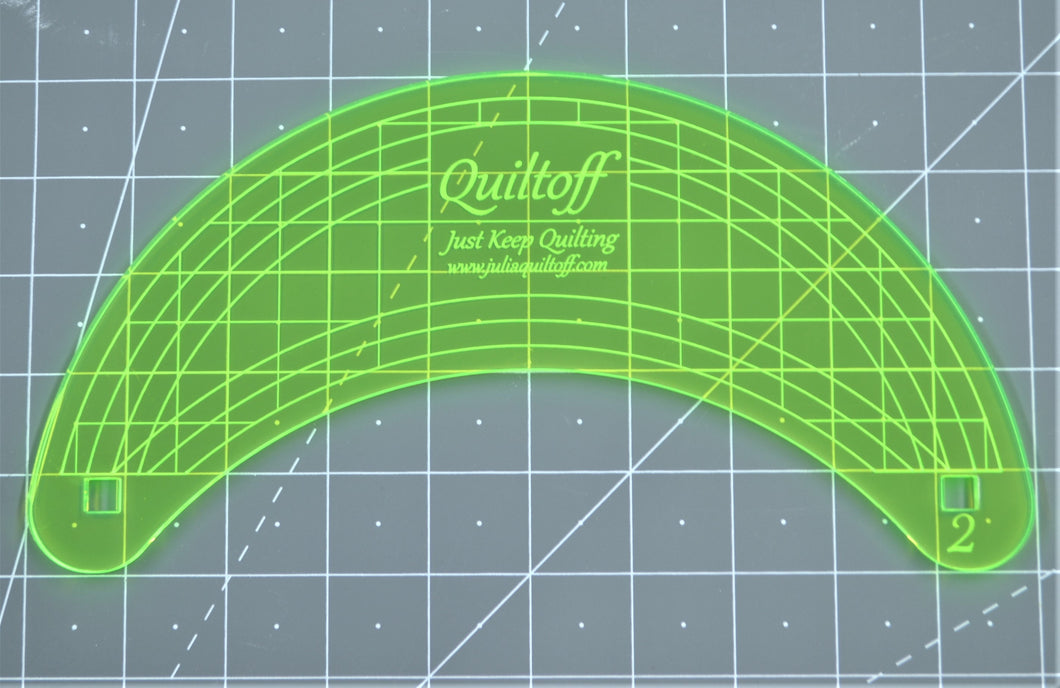 Curve #2, Longarm quilting ruler