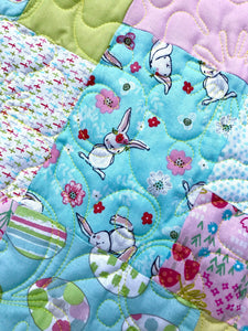 Available now: Easter Bunny baby quilt