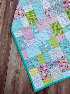 Available now: Easter Bunny baby quilt