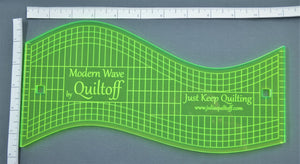 Longarm quilting ruler, Modern Wave