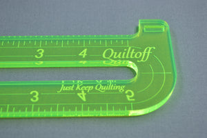 Longarm quilting ruler, Short Buddy