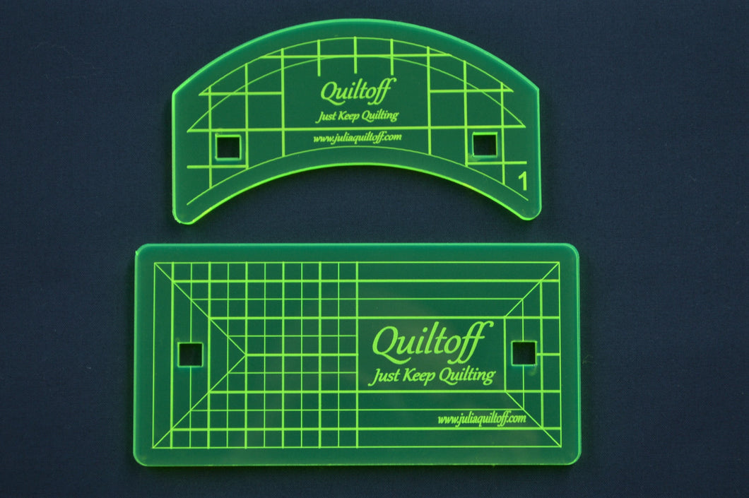 Set of MINI quilting rulers, great for domestic machines