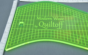 Longarm quilting ruler, Modern Wave